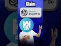 Claim ChatGPT Go in India