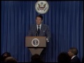 President reagans press briefing on the long commission report on december 27 1983