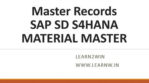 material master sap sd | master records sap | finished goods sap sd | finished products sap sd #sap