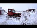ДТ-75 на уборке снега. Что может этот советский трактор?