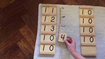 Montessori Seguin Boards Learning Teen Numbers