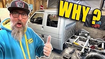 Shaved rear door handles. WHY! | Scrapyard VW T4 Doka Build