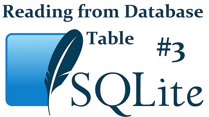 Read from (SELECT) Database table - SQLite3 with Python 3 part 3