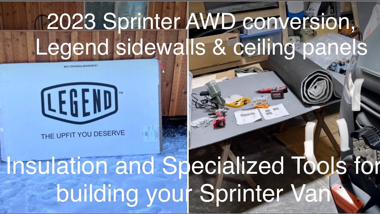 2023 Sprinter Van conversion Legend Interior walls & ceiling panels ...