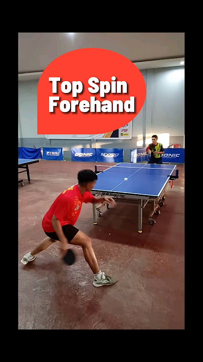 Teknik Topspin forehand tenis meja yang efektif