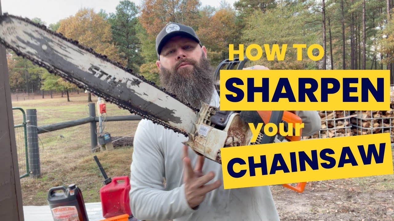 How to sharpen your Chainsaw - YouTube