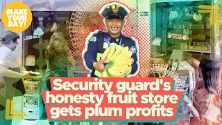 Security guard's honesty fruit store gets plum profits | Make Your Day