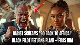 Black Pilot's Calm Revenge: Racist Yells "Go Back to Africa" – Plane Returns, He's Fired!