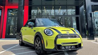 NEW! 2022 MINI Cooper S Convertible in ZESTY YELLOW | Exterior Walkaround by South Shore MINI 15,783 views 3 years ago 5 minutes, 56 seconds