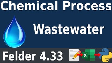 🧪🐍[CPA P4.33] Chemical Engineering Wastewater Mass Balance with Excel and Python