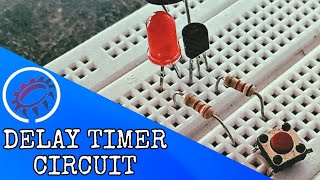 Delay Timer Circuit Using BC547 #electronics #diy #diyelectronics #bc547 #electrical #circuit #led