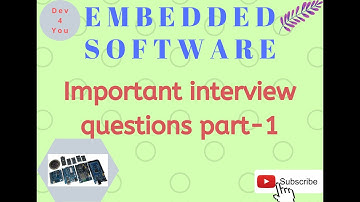 Important interview questions for embedded Software Part-1 || Embedded Software interview questions