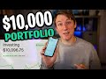 My Entire $10,000 Robinhood Portfolio REVEALED | Insight Into Dividend Income Generated