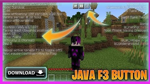 [Hindi]How to download Java F3 button for Minecraft pe|F3 debug screen mod for minecraft pe