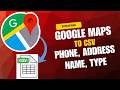 Scrape Google Maps Data for Free | Export Business Data to CSV Scraping