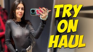 [4K] See through Try on | Transparent Haul with Lera
