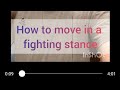 How to move in a stance.🤟 Basic Movement. White Belt training. #karatetraining #boxingtraining