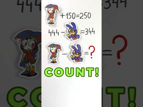 Try To Solve Math Task from Jax & Pomni by Digital Circus 🤡 #math #digitalcircus #jax #pomni #tadc