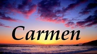 Carmen, significado y origen del nombre