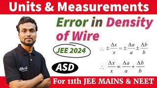 JEE 2025_The maximum percentage error in the measurement of density of wire is: [Given mass of wire