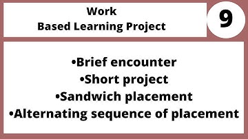 Current Practices of Work Based Learning MGT493 LECTURE in Hindi Urdu 09
