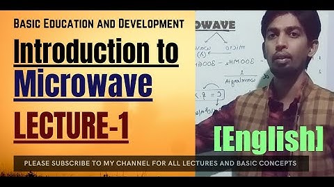 Introduction to Microwave Engineering | Lecture 1