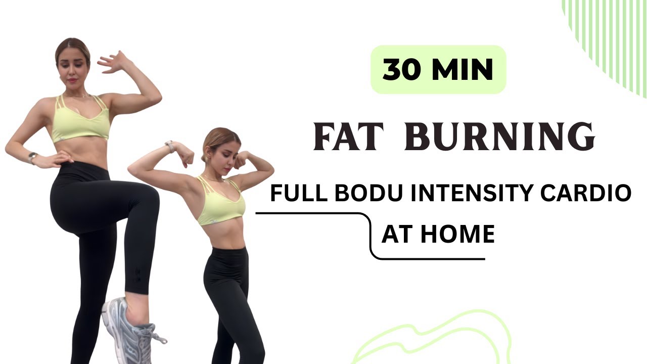 30 Minute HIIT Cardio | Full Body Fat Burn at Home, No Repeats - YouTube