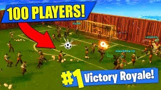 100 PLAYER SOCCER MATCH In Fortnite Battle Royale!