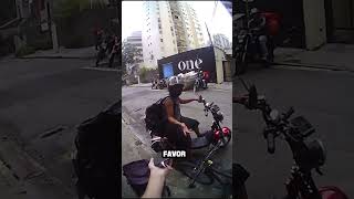 Moto Eletrica Rodando Como Bicicleta No Ifood