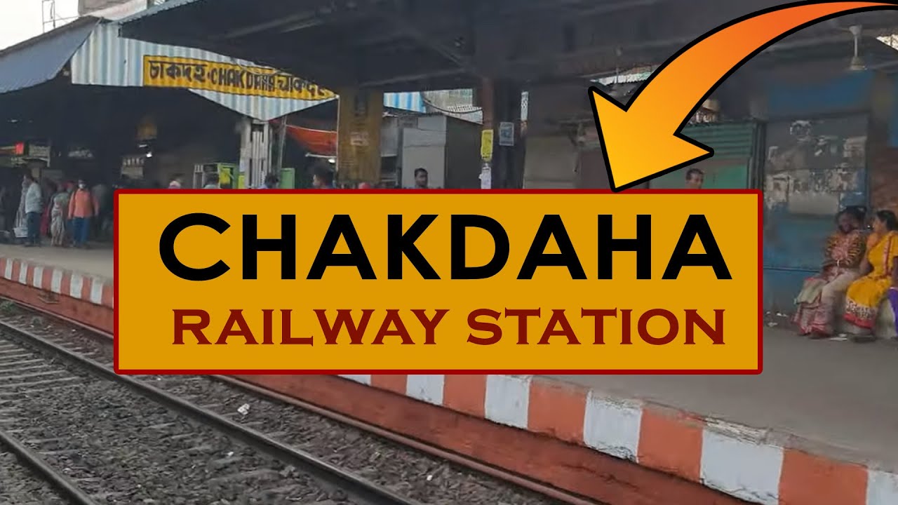 CDH, Chakdaha railway station West Bengal, India in 4k ultra HD