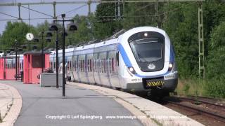 SL X60 Commuter Trains At Rönninge Station SL X60 Commuter Trains At Rönninge Station