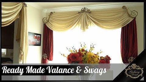 Ready Made Luxury Valances and Swags for Wide Windows | Galaxy Design Video #193