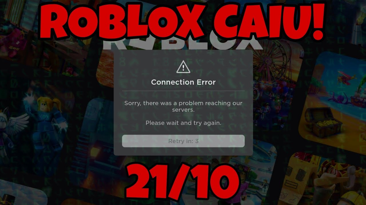 ROBLOX CAIU e AGORA? 