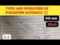 5.3 TYPES AND OPERATIONS OF PDA (TOC) ,#education ,#engineering ,#computer ,#college ,#btech ,#cs