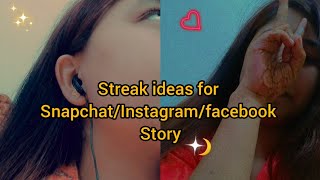 Snapchat Streak Ideas || Streak Ideas For Snapchat/Instagram/Facebook Story || Afiatull Jannat screenshot 5