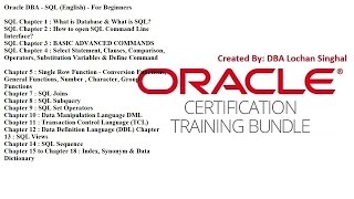 Oracle SQL Full Tutorials for Beginners