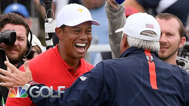 Tiger Woods wins singles match with walk-off putt | Presidents Cup | Golf Channel