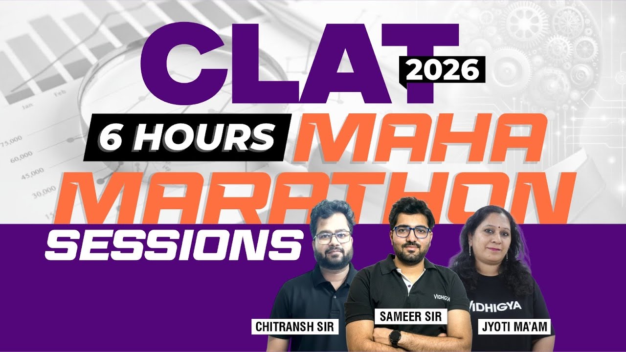🔥 Maha Marathon for CLAT 2026 | 📊 Data Interpretation Practice ...