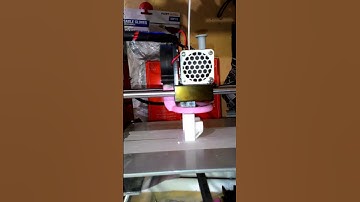 Timelapse of Anet A6 printing Cordless drill battery adapter in white PLA. #3dprintedparts  #3dprint