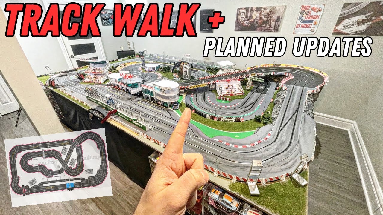 MP SLOT CAR TRACK WALK & PLANNED UPDATES!