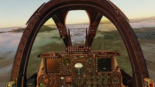 DCS A10C ILS Landing into foggy Nellis