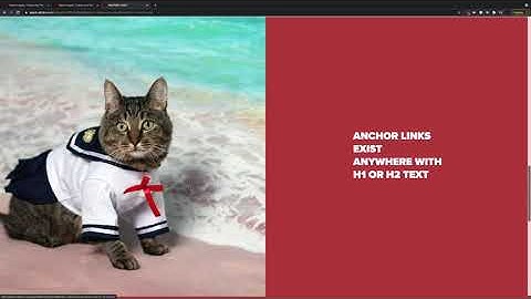 Adding Anchor Links in Adobe Express Page