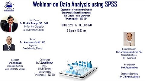 Webinar on Data Analysis using SPSS Day 2