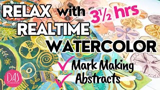 3hrs of WATERCOLOR TUTORIALS- relax and enjoy no-draw painting with me