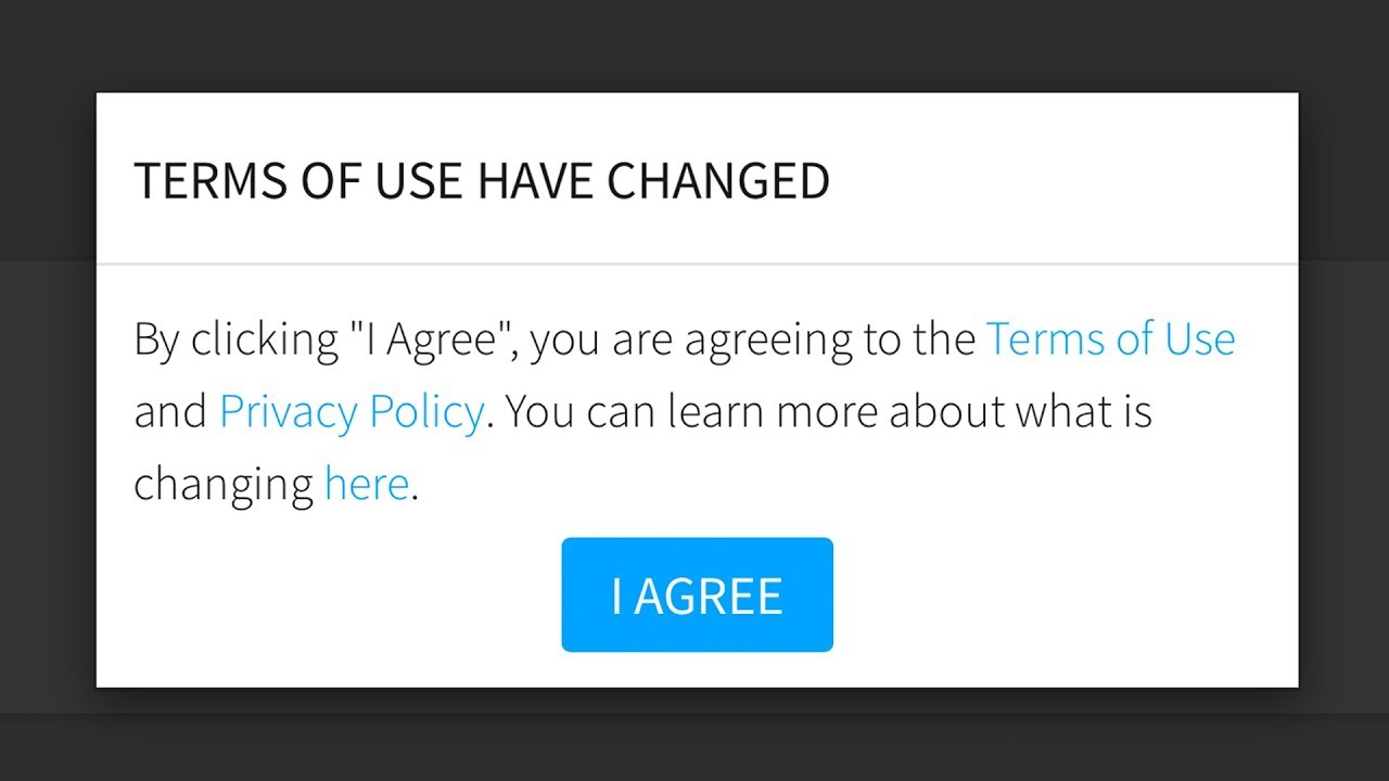 Roblox Changed The Terms Of Service Because Of Us Youtube - roblox changed