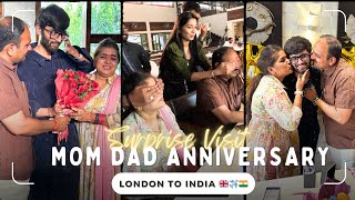 🎉✨ Surprising My Parents in India on Their 26th Anniversary | UK to India surprise visit ✈️