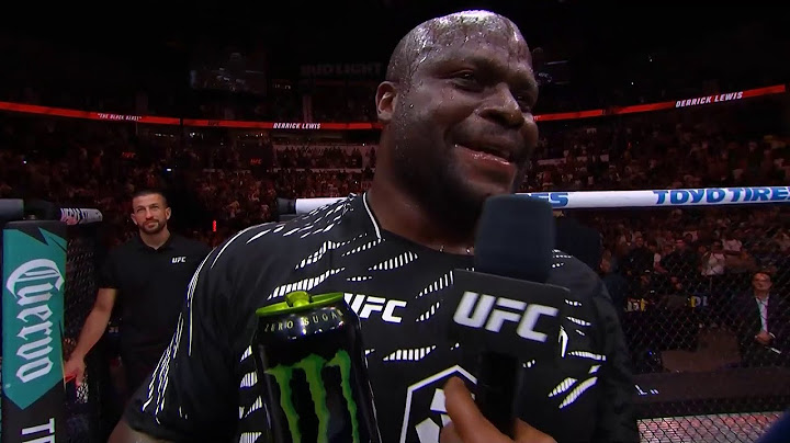 UFC Нэшвилл: Деррик Льюис - Слова после боя