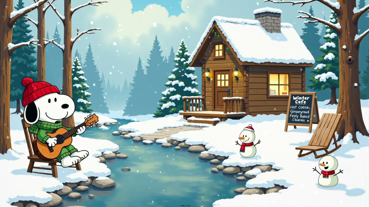 Snoopy's Adventures 🌸🐾 Upbeat tunes to brighten your day and boost creativity 🎶🌿