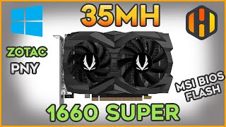 🔥35 MH Zotac 1660 Super🔥 with Hynix Memory in HiveOS and Win - Steps to  Backup and Flash your BIOS