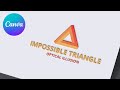 How to create the impossible triangle 3d  canva  photopea